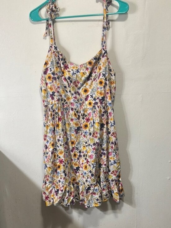 Dresses & Skirts - Floral Mini Dress - Multicolor flowers